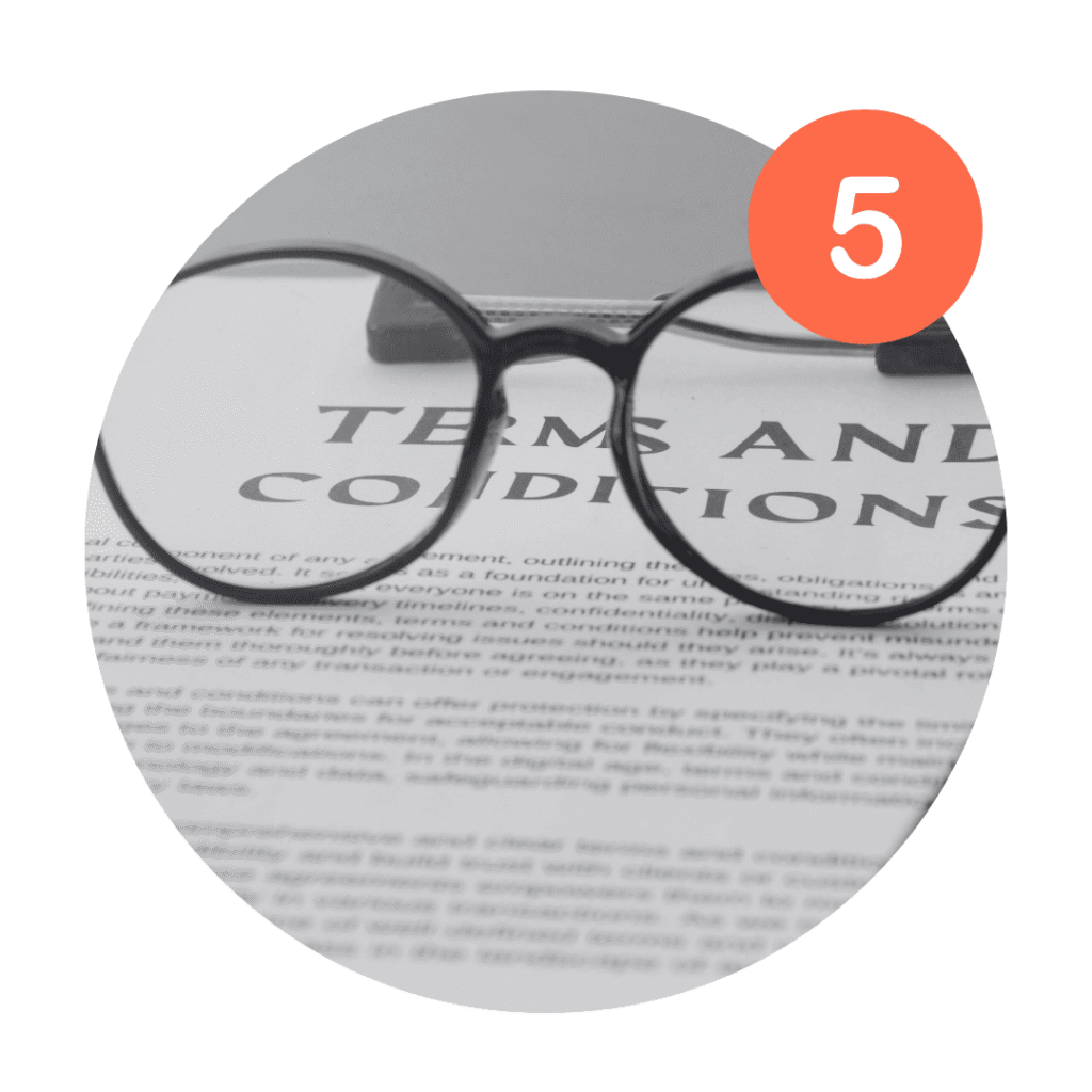 Lee los términos y condiciones